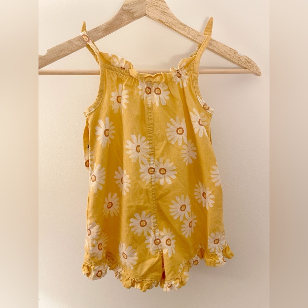 Little Co. Yellow Floral Top